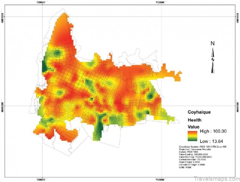 coyhaique travel guide for tourist map of coyhaique 3