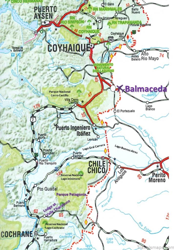 coyhaique travel guide for tourist map of coyhaique 4