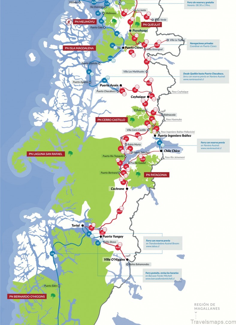 coyhaique travel guide for tourist map of coyhaique 6