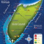 cozumel travel guide for tourist map of cozumel 2