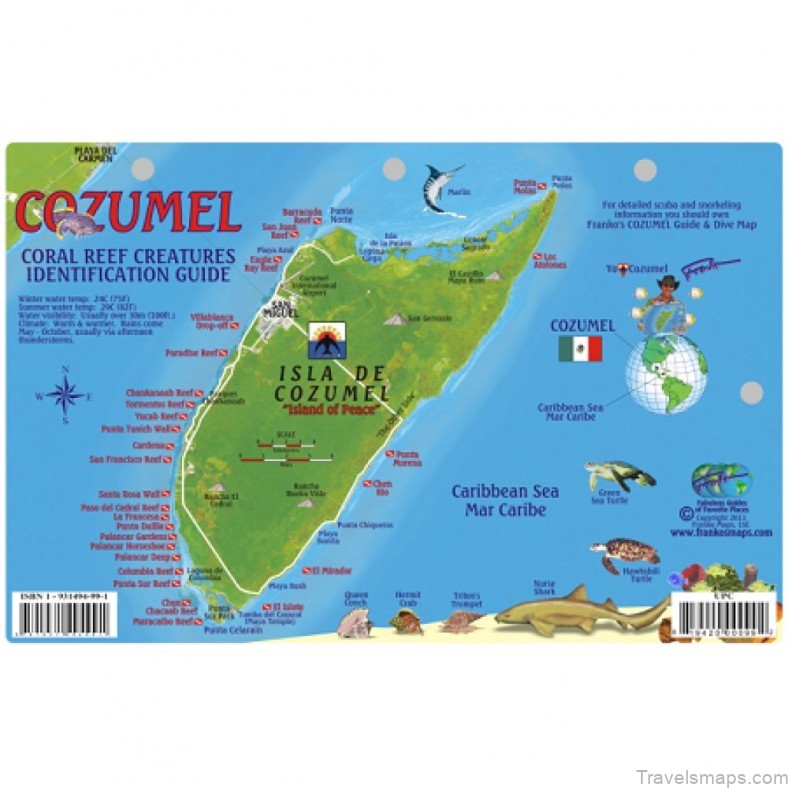 cozumel travel guide for tourist map of cozumel 4