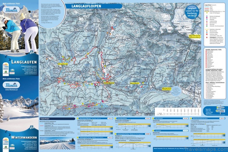 filzmoos travel guide for tourist map of filzmoos 2
