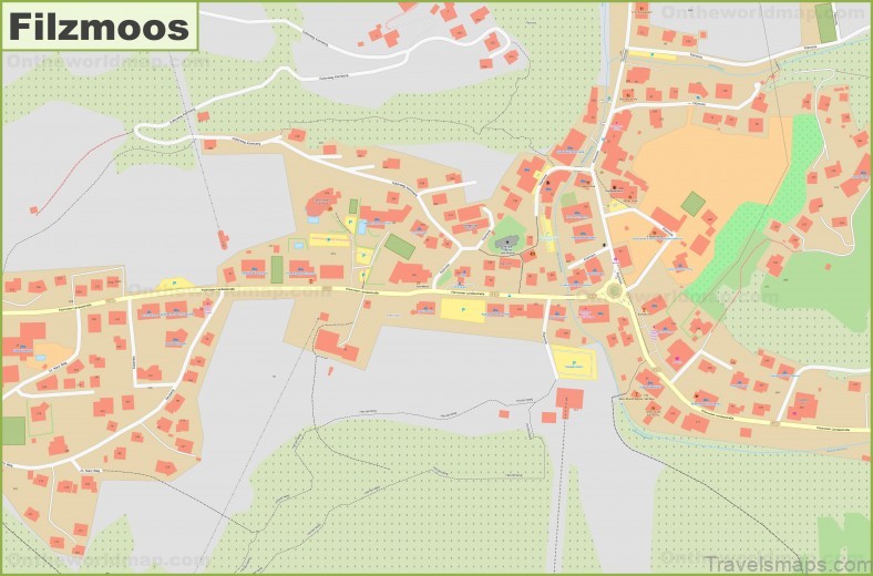 filzmoos travel guide for tourist map of filzmoos 3