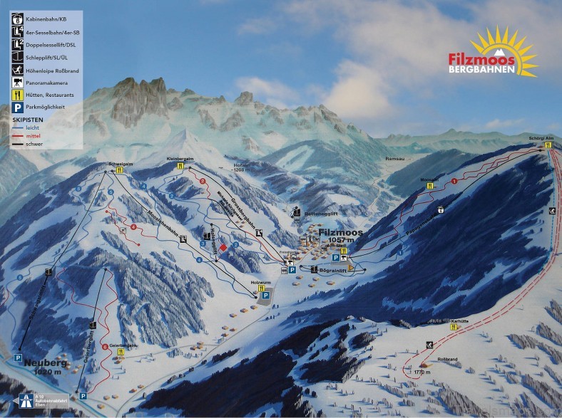 filzmoos travel guide for tourist map of filzmoos 5