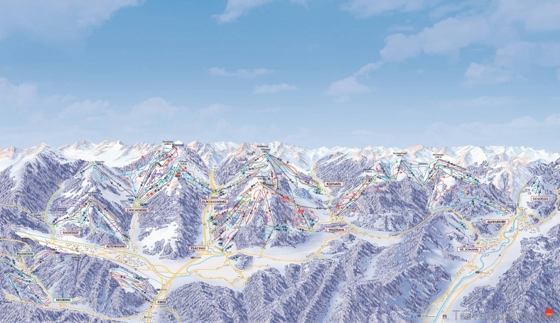 filzmoos travel guide for tourist map of filzmoos