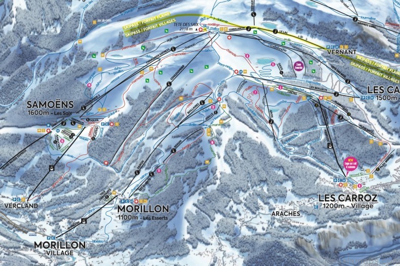 flaine travel guide for tourist map of flaine france 9