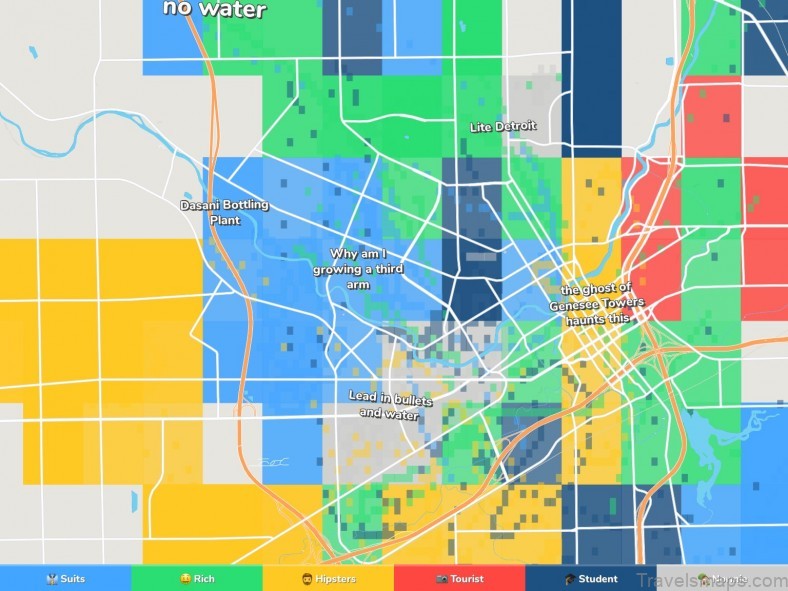 map of a flint travel guide for tourists 1