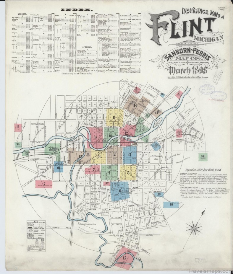 map of a flint travel guide for tourists 4