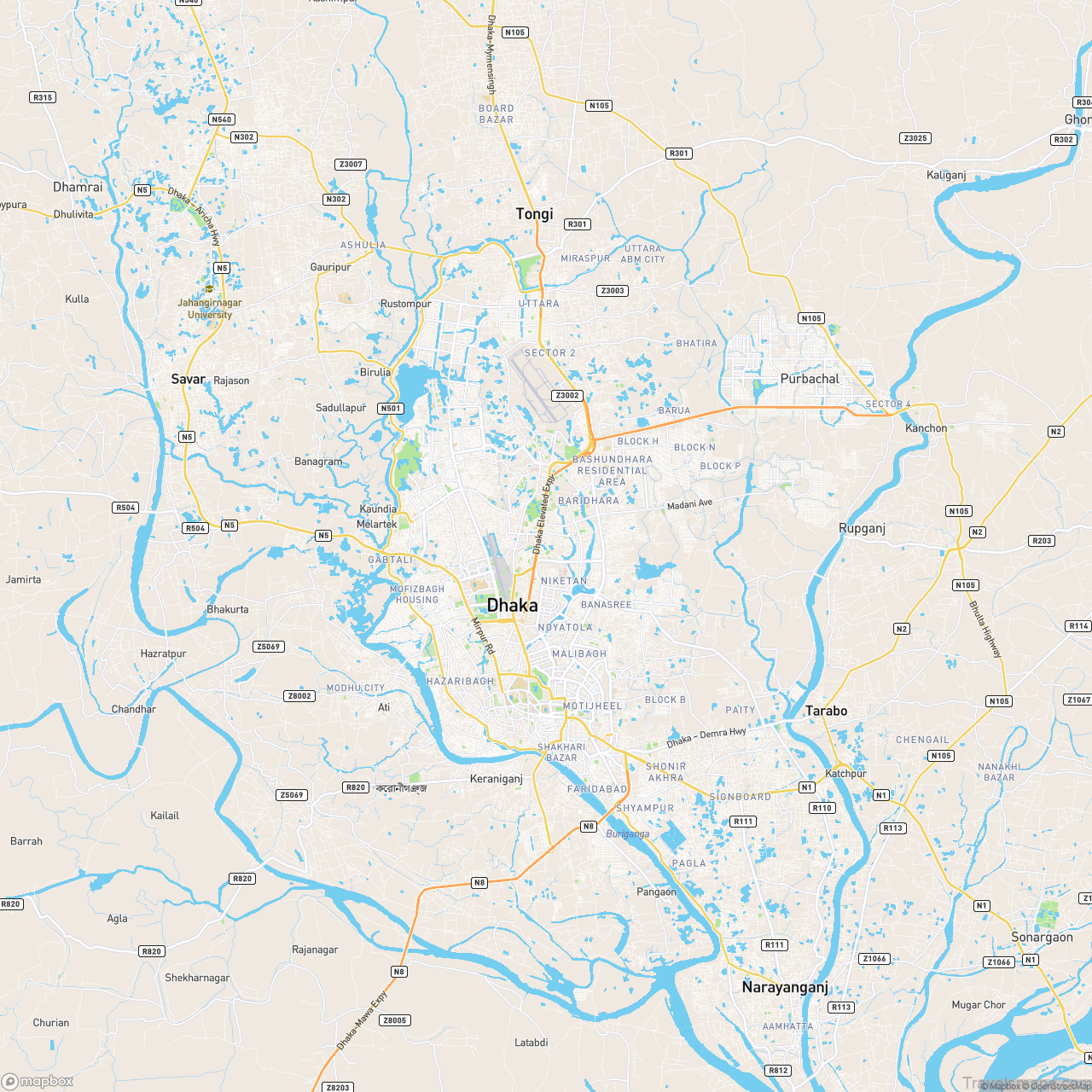 Dhaka Bangladesh Metro Map