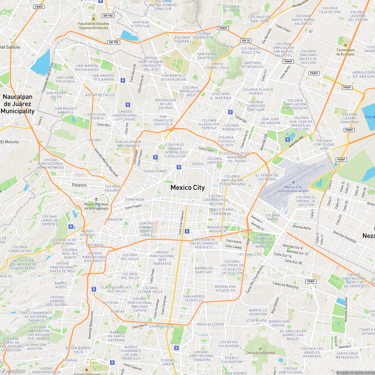 Mexico City Restaurants Map