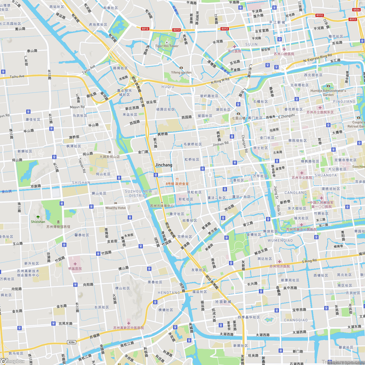Suzhou Streets Map