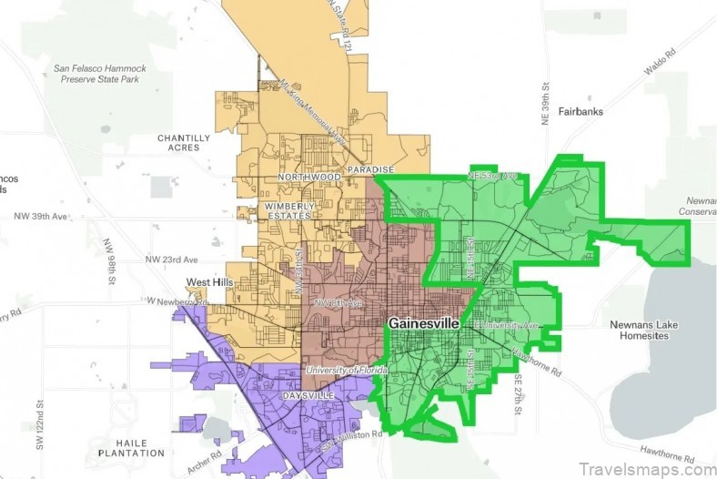 if youre traveling to gainesville this map will help guide you 4
