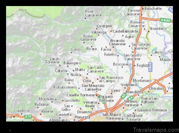 Map of Vauda Canavese Superiore Italy