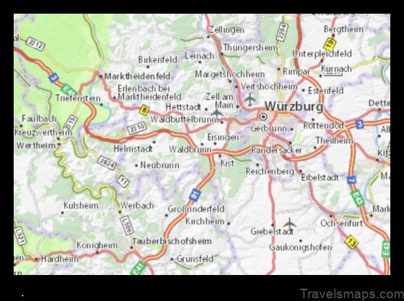 Map of Waldbrunn Germany