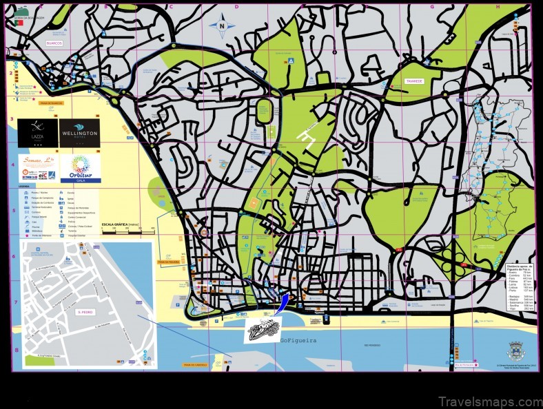 Map of Figueira da Foz Portugal