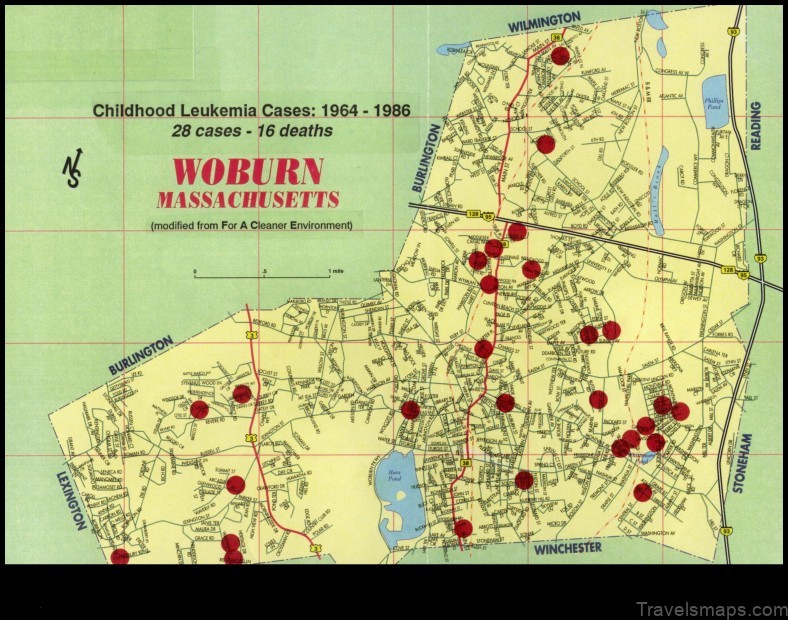 Map of Woburn Canada