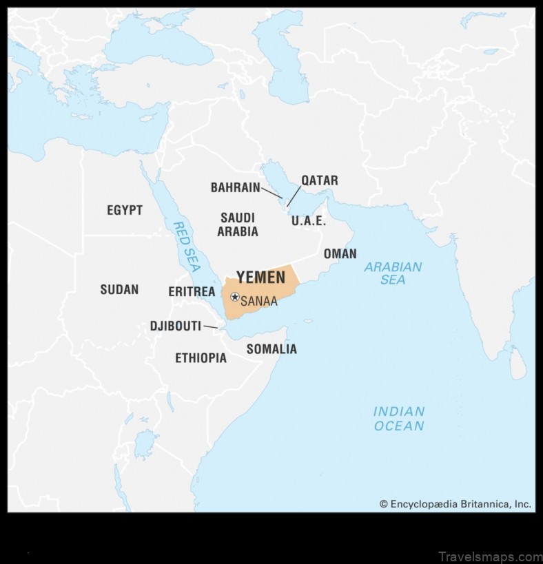 Map of Marbāţ Yemen