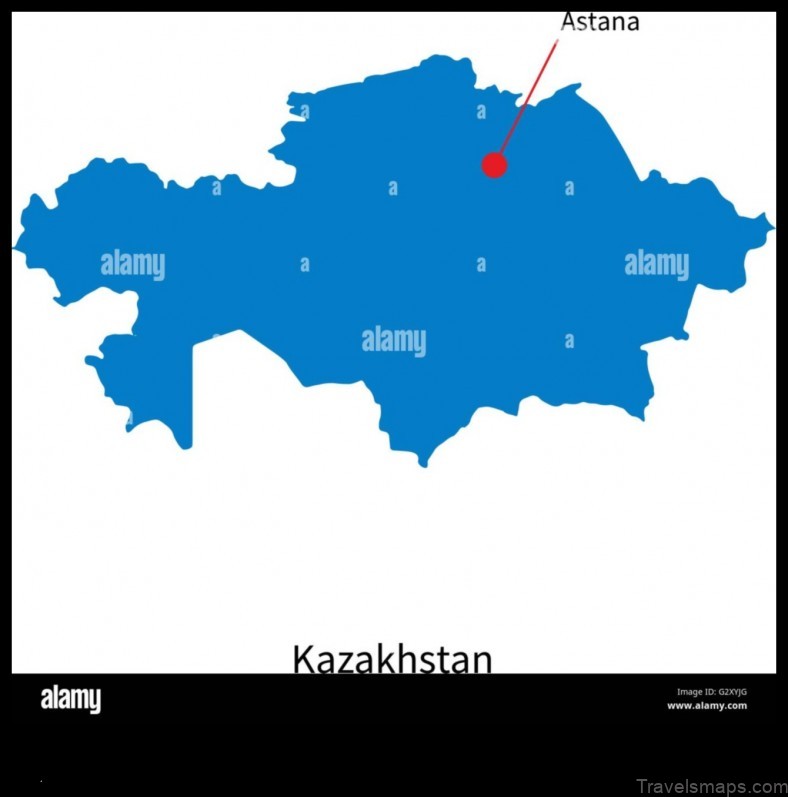 Map of Ayat Kazakhstan