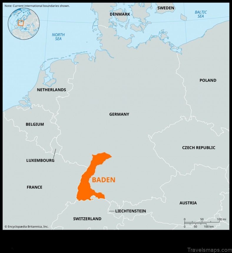 Map of Badem Germany