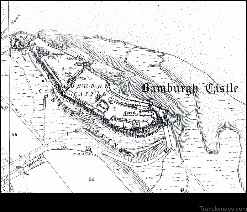 Map of Bamburgh United Kingdom