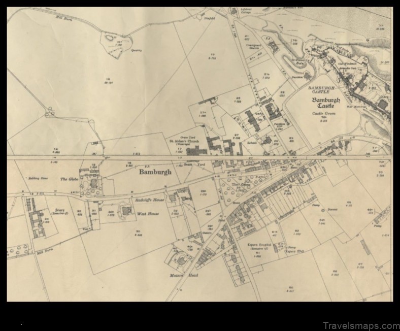 Map of Bamburgh United Kingdom