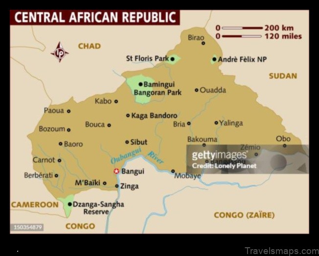 Map of Baoro Central African Republic