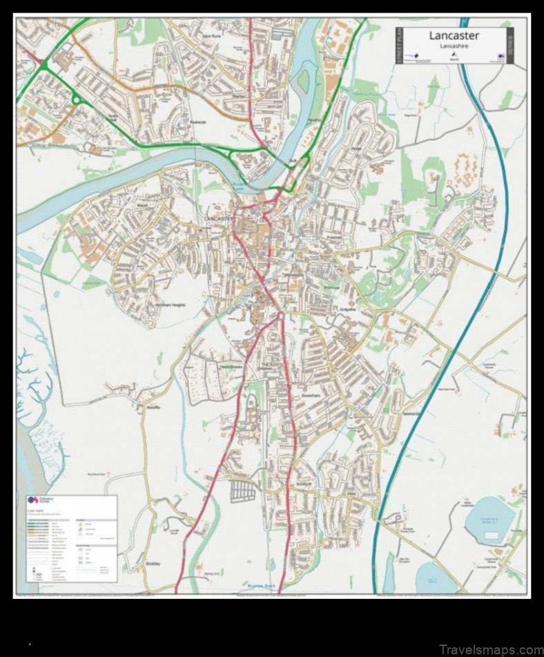 Map of Lanchester United Kingdom