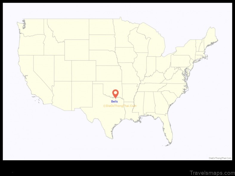 Map of Bells United States