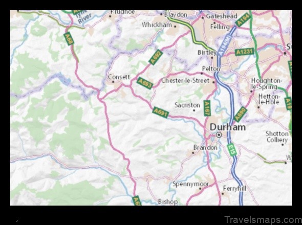 Map of Lanchester United Kingdom