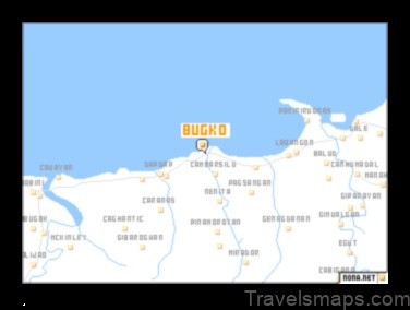 Map of Bugko Philippines