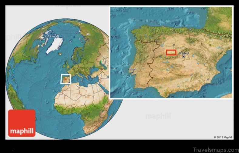 Map of Cantiveros Spain