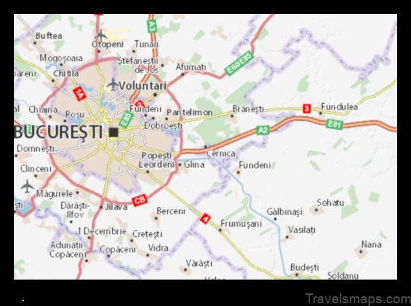 Map of Cernica Romania