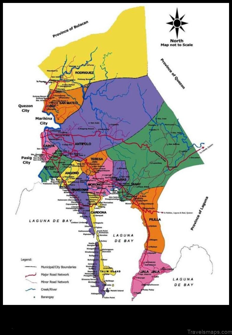 Map of Rizal Philippines