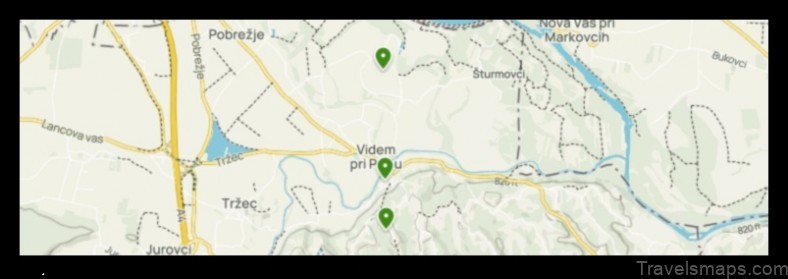 Map of Videm Slovenia