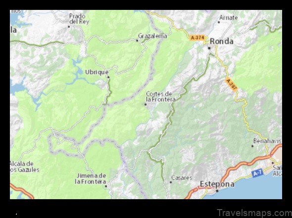 Map of Cortes de la Frontera Spain