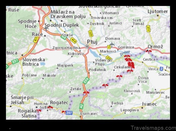 Map of Videm Slovenia