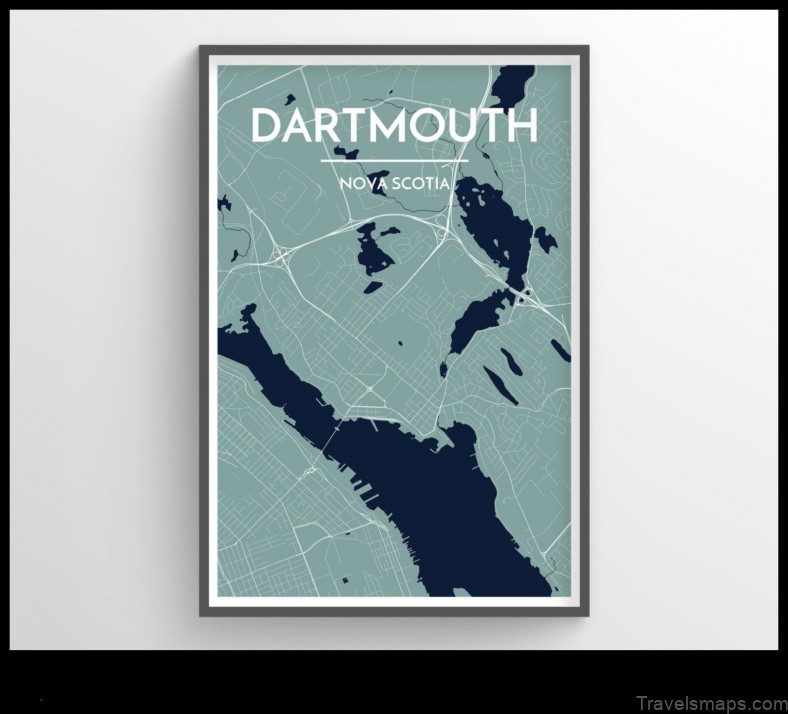 Map of Dartmouth Canada