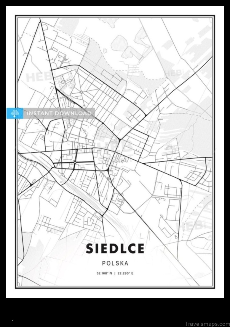 Map of Siedlce Poland