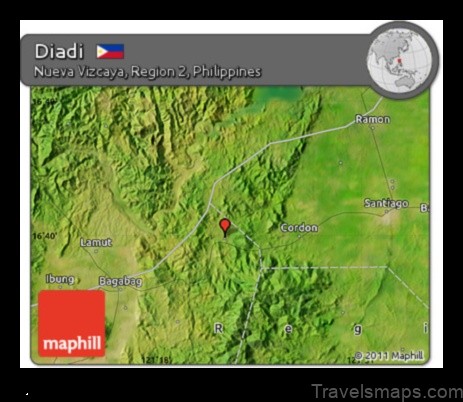 Map of Diadi Philippines