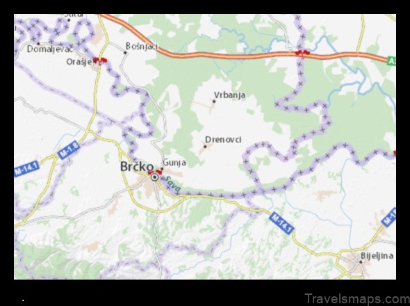 Map of Drenovci Croatia