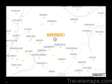 Map of Drenovci Croatia