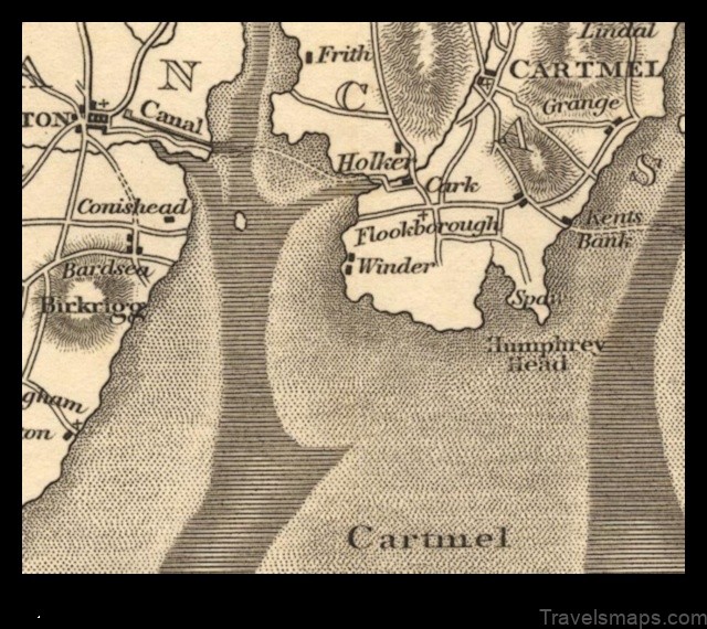 Map of Flookburgh United Kingdom