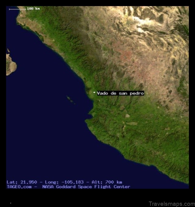 Map of El Vado de San Pedro Mexico