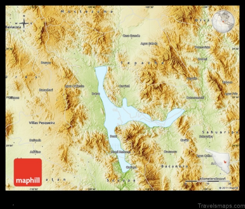 Map of El Vado de San Pedro Mexico