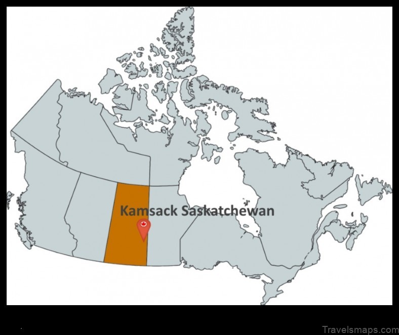Map of Kamsack Canada