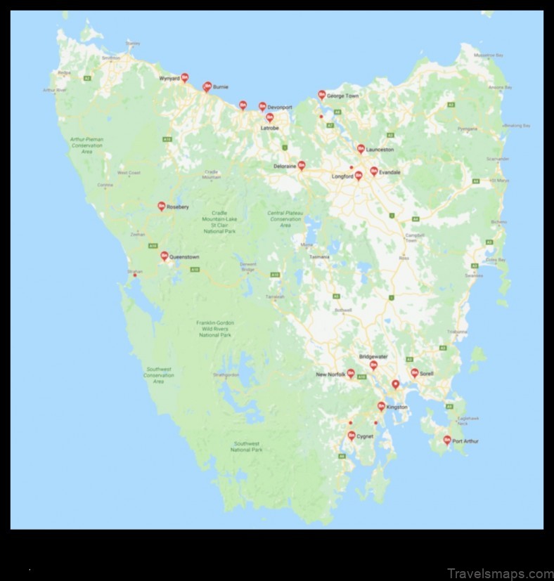 Map of Launceston United Kingdom