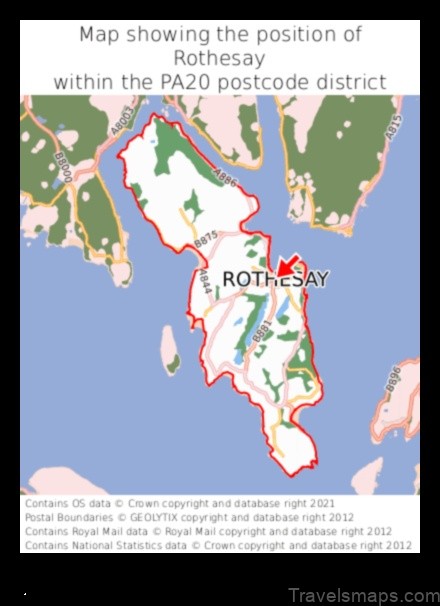 Map of Rothesay United Kingdom