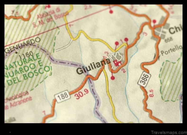 Map of Giuliana Italy