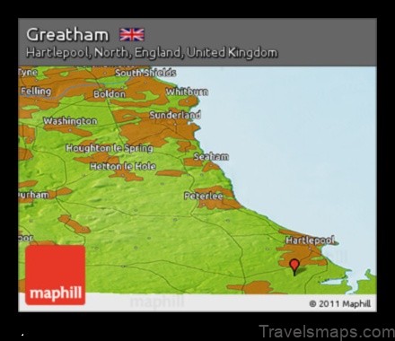 Map of Greatham United Kingdom