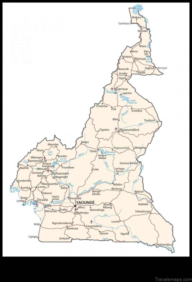 Map of Guider Cameroon